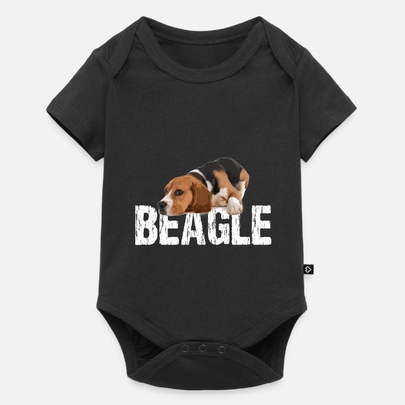 beagle - Body à manches courtes Premium Bébé - noir