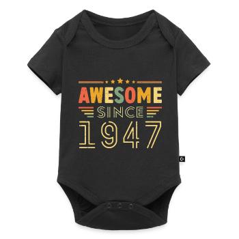 Millésime Légende 1947 Cadeau de 1947 - Né en 1947 - Body à manches courtes Premium Bébé - noir - Devant