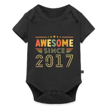 Vintage Legend 2017 Gift from 2017 - Born in 2017 - Baby Premium short-sleeve bodysuit - black - Front