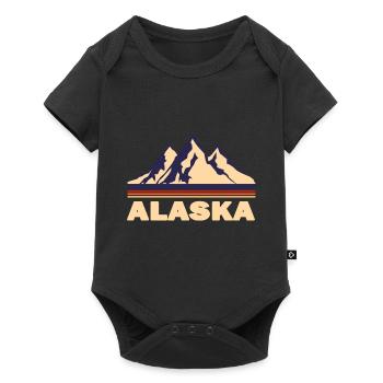 nature mountains mountain alaska country gift - Baby Premium short-sleeve bodysuit - black - Front
