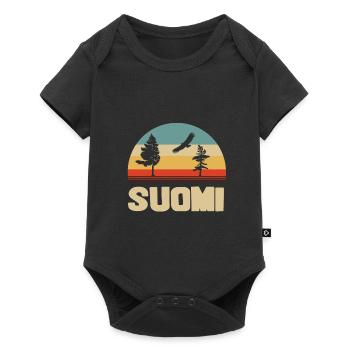 suomi - Body à manches courtes Premium Bébé - noir - Devant