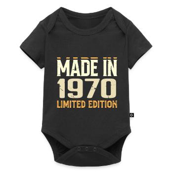 Cadeau Anniversaire 1970 Génial Depuis 1970 Retro - Body à manches courtes Premium Bébé - noir - Devant