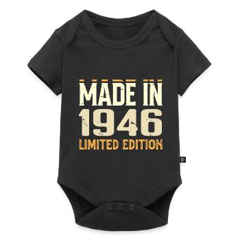 Cadeau Anniversaire 1946 Génial Depuis 1946 Retro - Body à manches courtes Premium Bébé - noir - Devant
