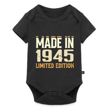 Cadeau Anniversaire 1945 Génial Depuis 1945 Retro - Body à manches courtes Premium Bébé - noir - Devant