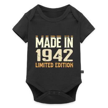Awesome 1942 Anniversary Gift From 1942 Retro - Baby Premium short-sleeve bodysuit - black - Front