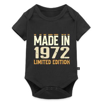 Cadeau Anniversaire 1972 Génial Depuis 1972 Retro - Body à manches courtes Premium Bébé - noir - Devant