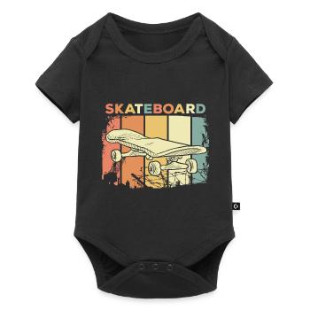 Skateboard - Body à manches courtes Premium Bébé - noir - Devant