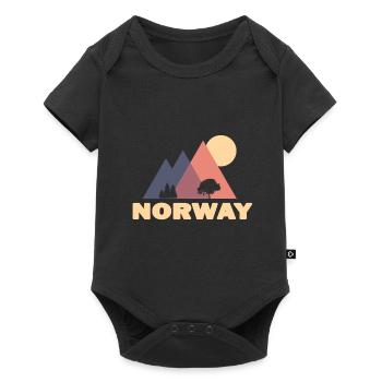 Norway - Baby Premium short-sleeve bodysuit - black - Front