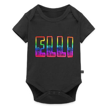 elli rs rainbow - Baby Premium short-sleeve bodysuit - black - Front