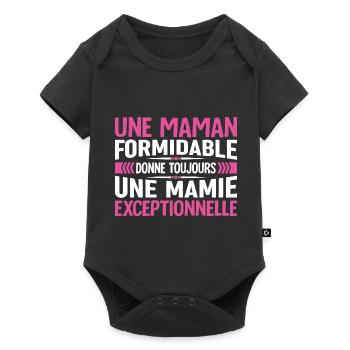 Cadeau pour Grand-Mère - Une Mamie Exceptionnelle - Body à manches courtes Premium Bébé - noir - Devant