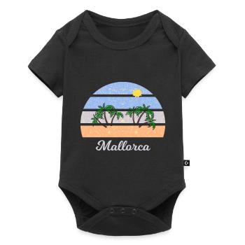 Vacances à Majorque - Body à manches courtes Premium Bébé - noir - Devant