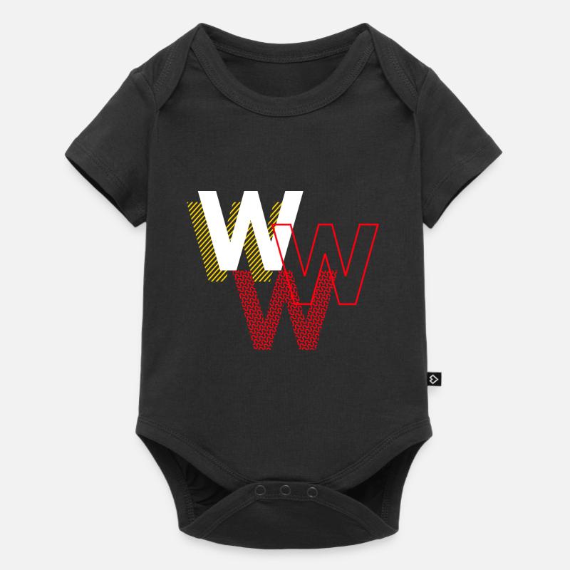 W w w - Body à manches courtes Premium Bébé - noir