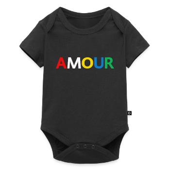Liebe Gad Elmaleh T-Shirt - Baby Premium Kurzarmbody - Schwarz - Vorne