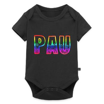 Pau rs Arc-en-ciel - Body à manches courtes Premium Bébé - noir - Devant