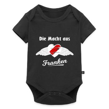 Die Macht aus Franken - Baby Premium Kurzarmbody - Schwarz - Vorne