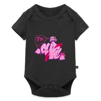 Graffiti 'Trop mignon | Trop mignon - Body à manches courtes Premium Bébé - noir - Devant