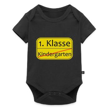 Kindergarten, Schule ,1. Klasse - Baby Premium Kurzarmbody - Schwarz - Vorne
