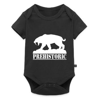 préhistorique - Body à manches courtes Premium Bébé - noir - Devant