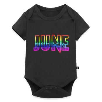 Juin RS Rainbow - Body à manches courtes Premium Bébé - noir - Devant