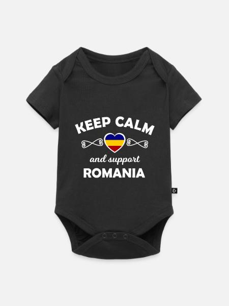 Die Fans aus Rumänien - Baby Premium Kurzarmbody - Schwarz