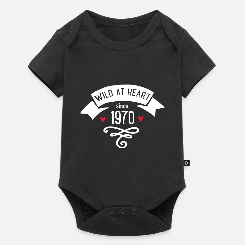 1970 - Body à manches courtes Premium Bébé - noir