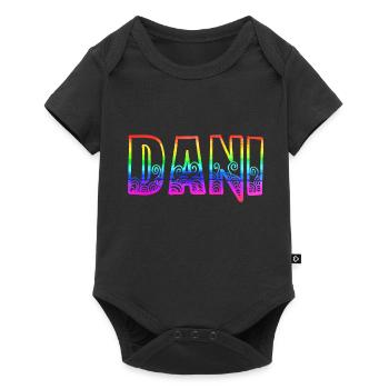 Dani RS Arc-en-ciel - Body à manches courtes Premium Bébé - noir - Devant