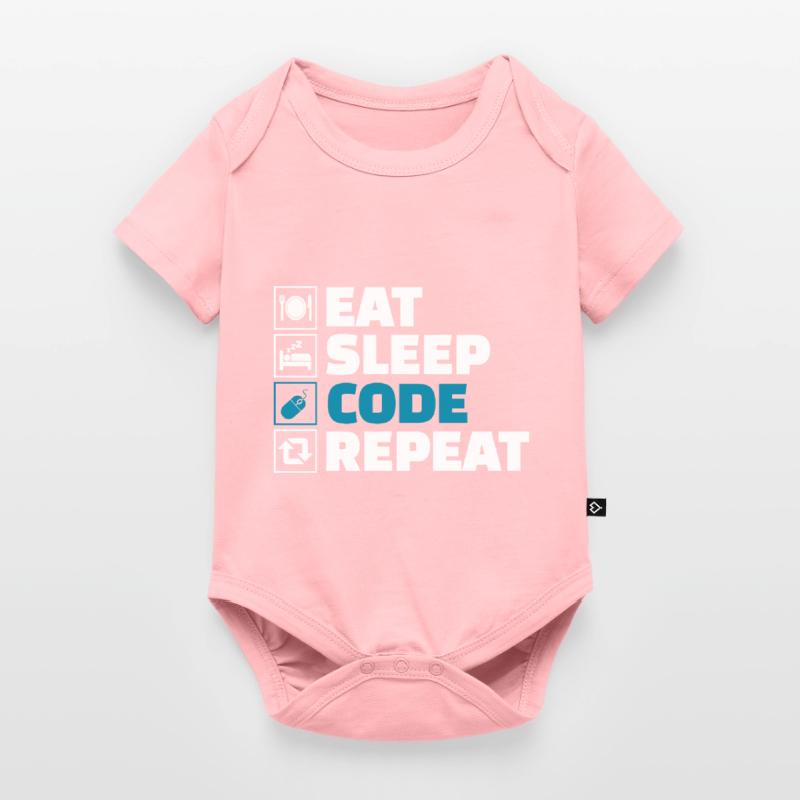 Eat Sleep Code Repeat Developer Baby Premium short-sleeve bodysuit