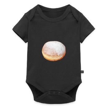 Berliner Pfannkuchen Fasching Geschnek design - Body à manches courtes Premium Bébé - noir - Devant