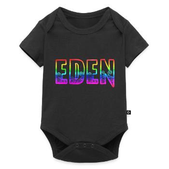 eden rs arc-en-ciel - Body à manches courtes Premium Bébé - noir - Devant