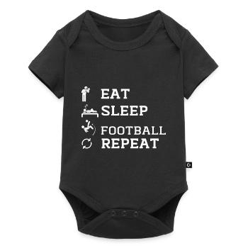 Grappige voetbalshirt - Body à manches courtes Premium Bébé - noir - Devant