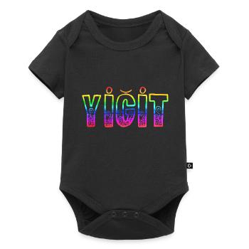 Yigit RS Arc-en-ciel - Body à manches courtes Premium Bébé - noir - Devant