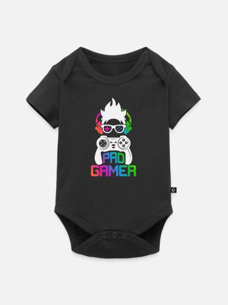 Pro Gamer - Baby Premium Kurzarmbody - Schwarz