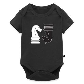 Chess Chess Player Chess Piece Board Game - Baby Premium short-sleeve bodysuit - black - Front