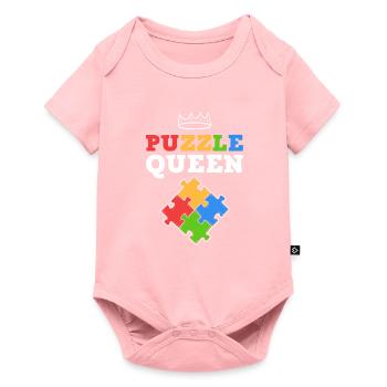 Puzzle Queen Jigsaw Puzzle - Body à manches courtes Premium Bébé - rose - Devant