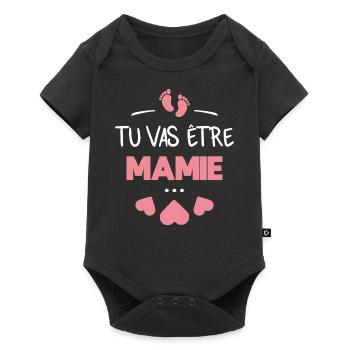 Tu vas être mamie - Body à manches courtes Premium Bébé - noir - Devant