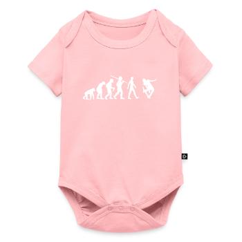 Skater Evolution Skateboard - Baby Premium Kurzarmbody - Rosa - Vorne