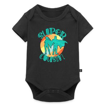 Super Cousin - Body à manches courtes Premium Bébé - noir - Devant
