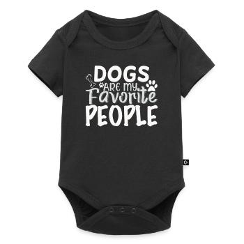 Dogs Are My Favorite People - Baby Premium short-sleeve bodysuit - black - Front