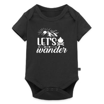 Hiking Nature Outdoor Mountains - Baby Premium short-sleeve bodysuit - black - Front