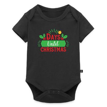 Jours jusqu’à Noël Noël - Body à manches courtes Premium Bébé - noir - Devant