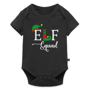Elven Troupe Ugly Christmas - Baby Premium short-sleeve bodysuit - black - Front