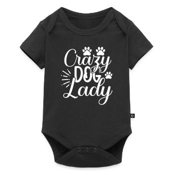 Crazy dog lady - Baby Premium short-sleeve bodysuit - black - Front