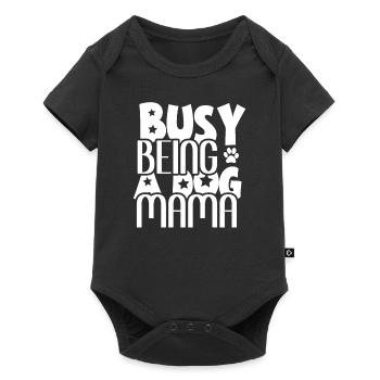 Employed as a dog mom - Baby Premium short-sleeve bodysuit - black - Front