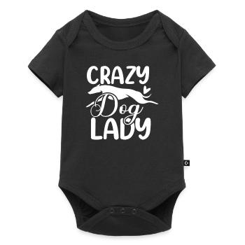Crazy dog lady - Baby Premium short-sleeve bodysuit - black - Front