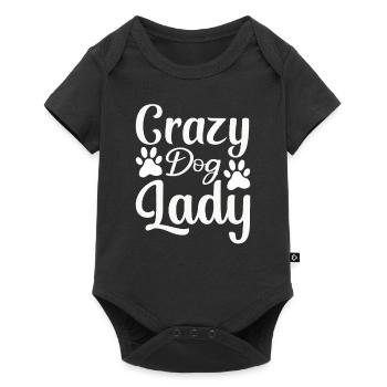 Crazy dog lady - Baby Premium short-sleeve bodysuit - black - Front