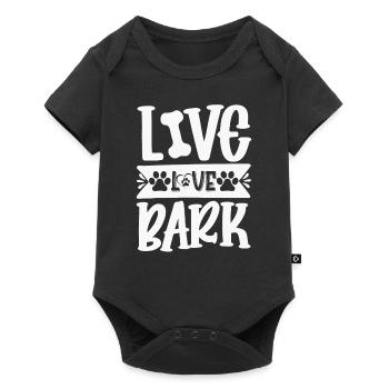 Vie Amour Aboiements - Body à manches courtes Premium Bébé - noir - Devant