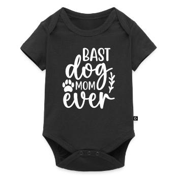Meilleure maman de chien de tous les temps - Body à manches courtes Premium Bébé - noir - Devant
