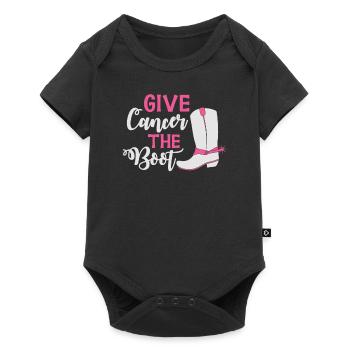 Donnez au cancer le laissez-passer de course - Body à manches courtes Premium Bébé - noir - Devant