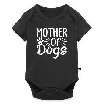 Mutter von Hunden - Baby Premium Kurzarmbody - Schwarz - Vorne