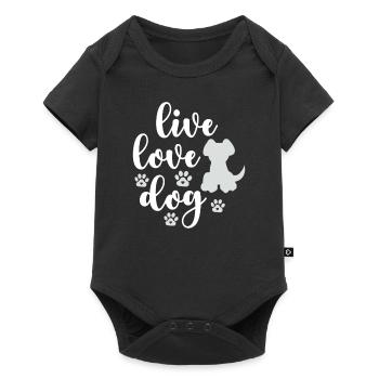 Vie Amour Chiens - Body à manches courtes Premium Bébé - noir - Devant
